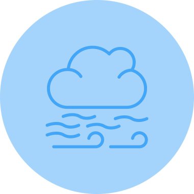 Bulut simgesi vektör illüstrasyonu