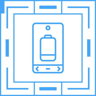 mobile phone. web icon simple design