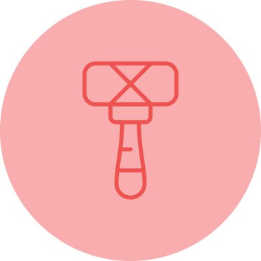 Çekiç simgesi, ağ basit illüstrasyon