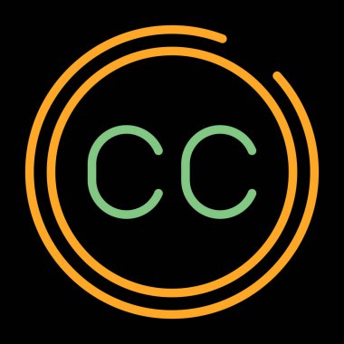 c c ilk harf logo tasarım vektör şablonu. Şirket iş kimliği için grafik alfabe sembolü