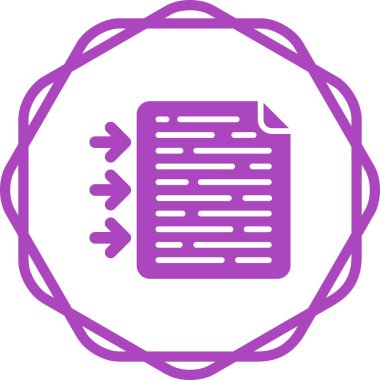 belge simgesi, vektör illüstrasyonu