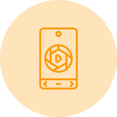 vektör telefon web simgesi illüstrasyonu