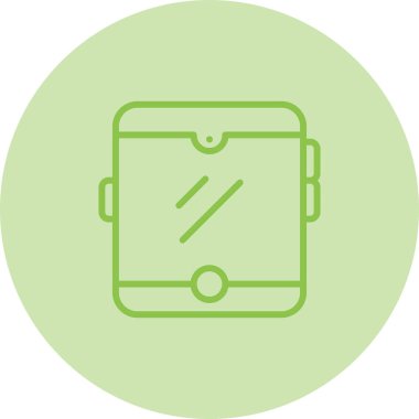 cep telefonu vektör çizgisi simgesi