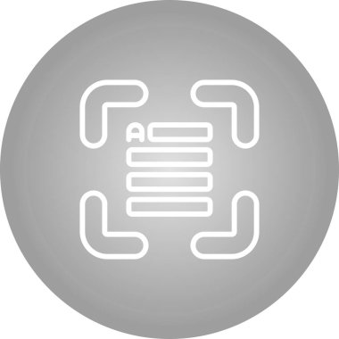 Bir zincir simgesinin vektör illüstrasyonu