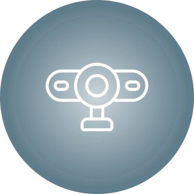 Web kamerası web simgesi vektör illüstrasyonu