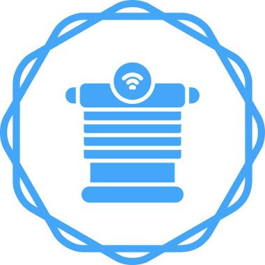 Kablosuz. Web simgesi basit illüstrasyon