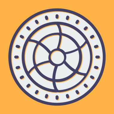 Moda tarzı izole edilmiş arka planda fan simgesi