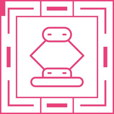 Çizgi film simgesinin vektör çizimi