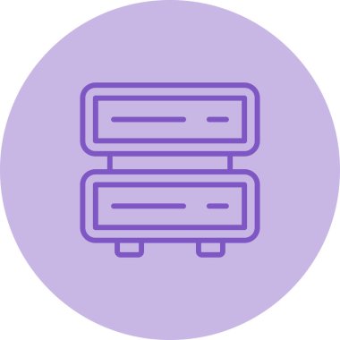 sunucu web simgesi vektör illüstrasyonu