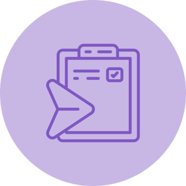 Belge simgesinin vektör illüstrasyonu