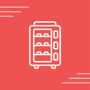 Kırmızı hat tren istasyonu simgesi beyaz arkaplanda izole edildi. Halk treni sembolü. vektör illüstrasyonu