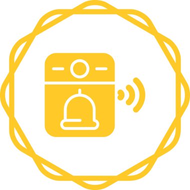 Video Kapı Çanı web simgesi, vektör illüstrasyonu 