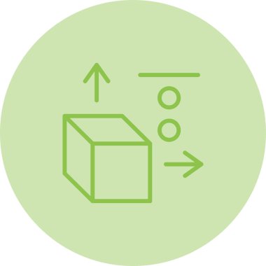 Kutu. Web simgesi basit illüstrasyon