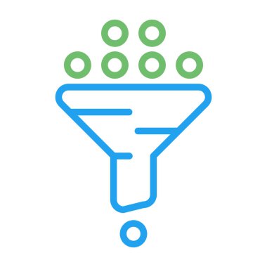 filtre ağ simgesi vektör illüstrasyonu