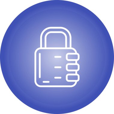 asma kilit web simge vektör çizim 