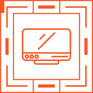 Modern b 'nin vektör illüstrasyonu bilgisayarın simgesinden yoksun