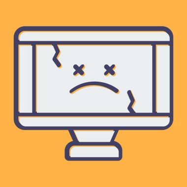 Bilgisayar web simge vektör çizim