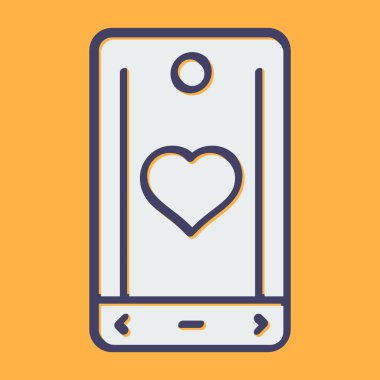 akıllı telefon web simgesi vektör çizimi