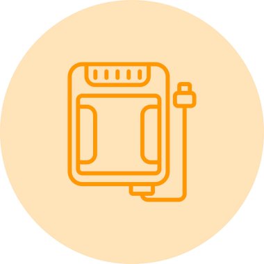 Benzin istasyonu simgesinin vektör illüstrasyonu