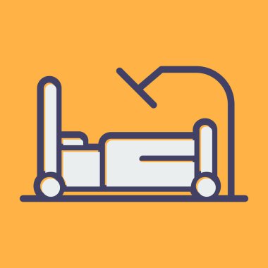 Kanepe ikonu. Web için mobilya vektör simgelerinin özet çizimi