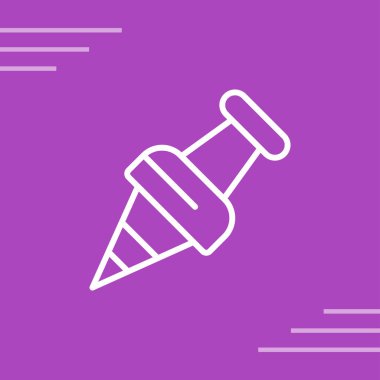 Pushpin web simgesi vektör illüstrasyonu