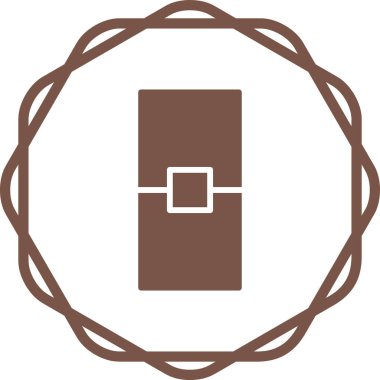 Çikolata. Web simgesi basit illüstrasyon