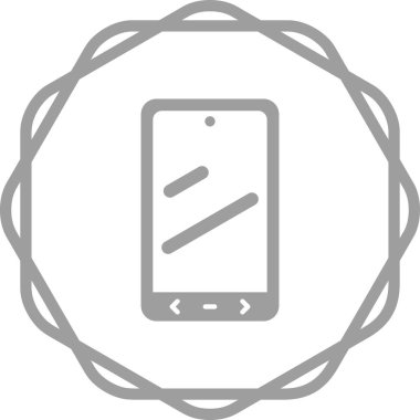 akıllı telefon web simgesi vektör çizimi