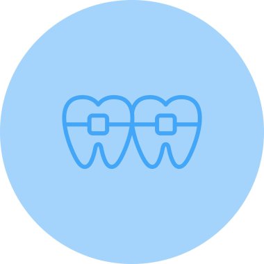 Diş simgesi, vektör çizimi 