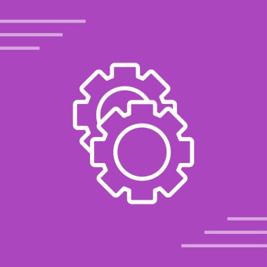 Soyut arkaplanda vites simgesi izole edildi