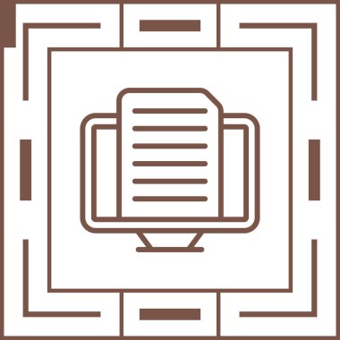 Modern simgenin vektör illüstrasyonu