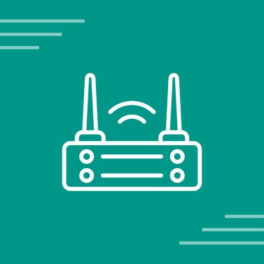 router simgesi web basit illüstrasyon