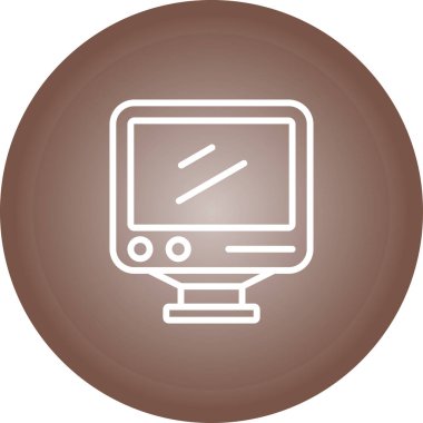 vektör lcd simgesi illüstrasyonu