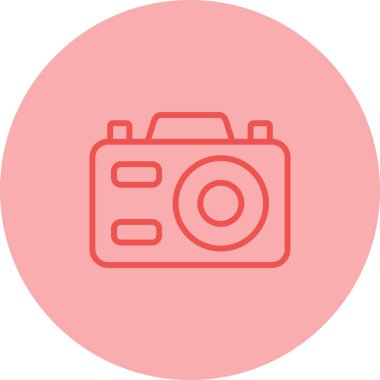 kamera simgesi vektör illüstrasyonu