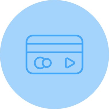 Kredi kartı ikonu vektör çizimi tasarımı