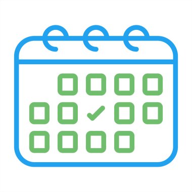 Takvim web simge vektör çizim