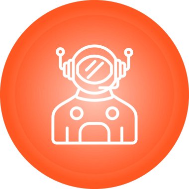 Robot simgesinin vektör illüstrasyonu