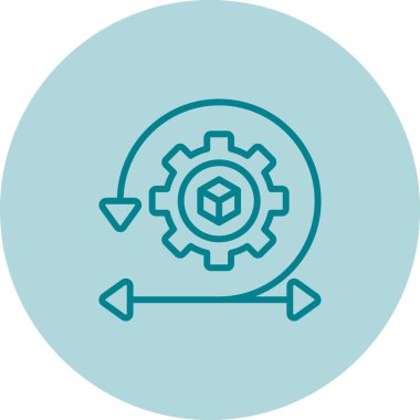 Dişliler. Web simgesi basit tasarım