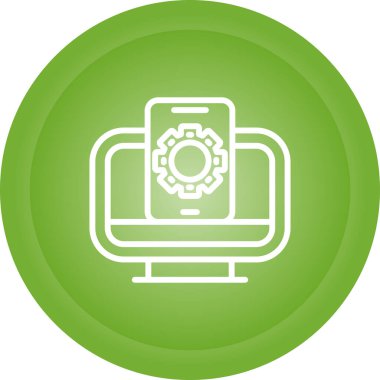 vektör lcd simgesi illüstrasyonu