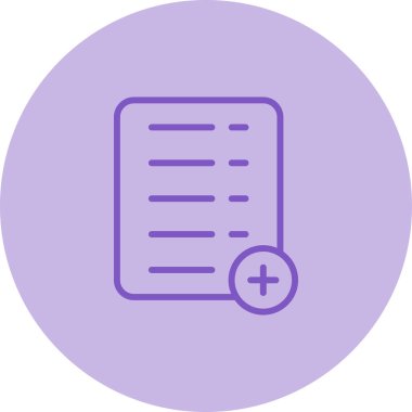 Belge simgesinin vektör illüstrasyonu