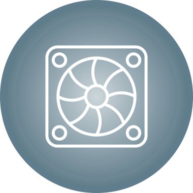 Klima simgesi, basit stil 