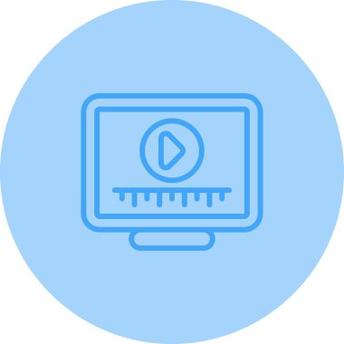 video simgesi vektör illüstrasyonu