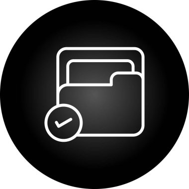 klasör web simgesi, vektör çizim