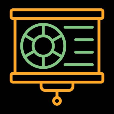 veri merkezi simgesi. beyaz üzerinde izole edilmiş ana hat teknolojisi vektör resimleme simgesi rengi