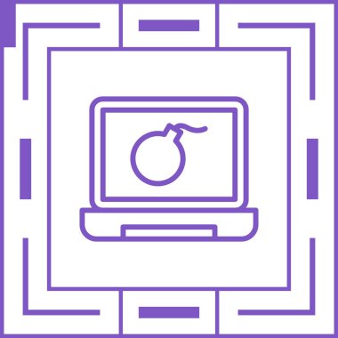 dizüstü bilgisayar web simgesi basit tasarım