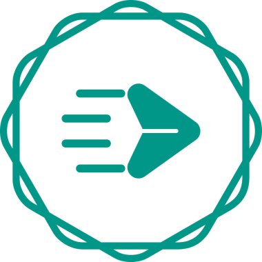 Ok. Web simgesi basit illüstrasyon