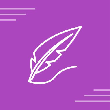 Tüylü ikon vektör illüstrasyonu