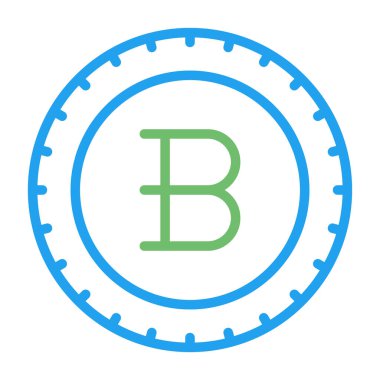 bitcoin. Web simgesi basit illüstrasyon