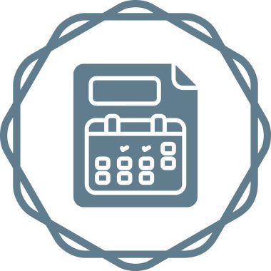 hesap makinesi simgesi vektör illüstrasyonu