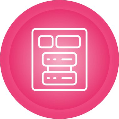 sunucu web simgesi vektör illüstrasyonu