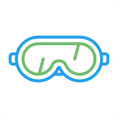 scuba maske çizgisi biçim vektör tasarımı